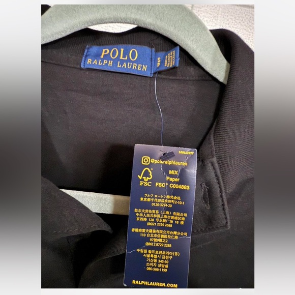Ralph Lauren Men's Classic Black Polo Shirt - Picture 3 of 3